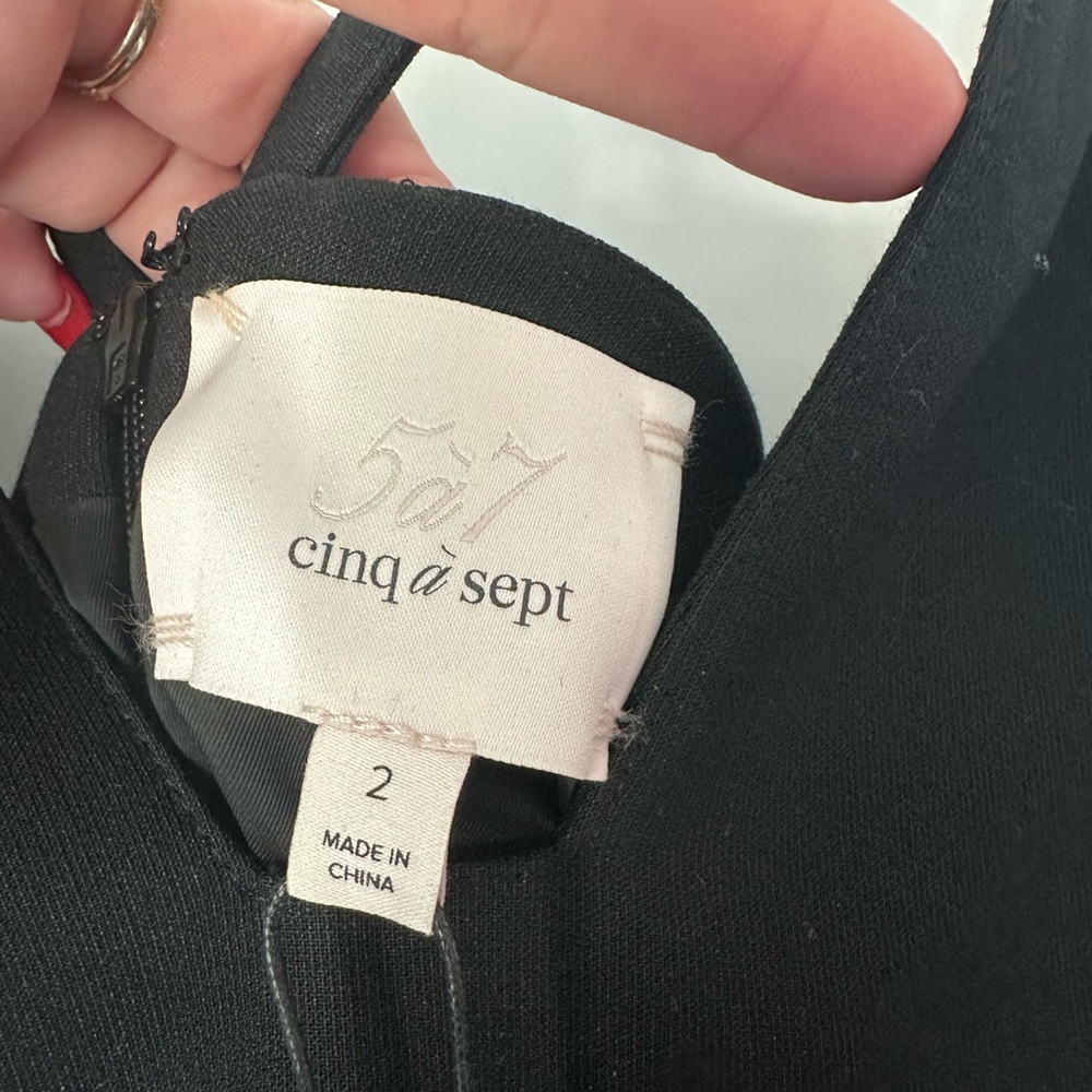 Cinq A Sep Ara dress Size 2 Little Black dress - Picture 4 of 8